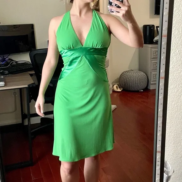 Morgan & Co. Dresses | Morgan And Co. Halter Dress | Color: Green | Size: Xs | Mariah1826's Closet